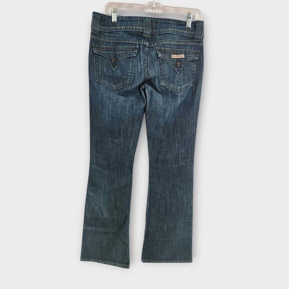 Hudson Jeans Women's Tag 29" Act 30" Bootcut Dark Wash Flap Pockets Mid-Rise - Picture 2 of 7